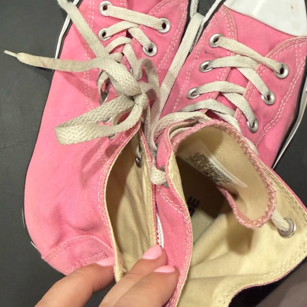 Converse Pink Canvas Sneakers